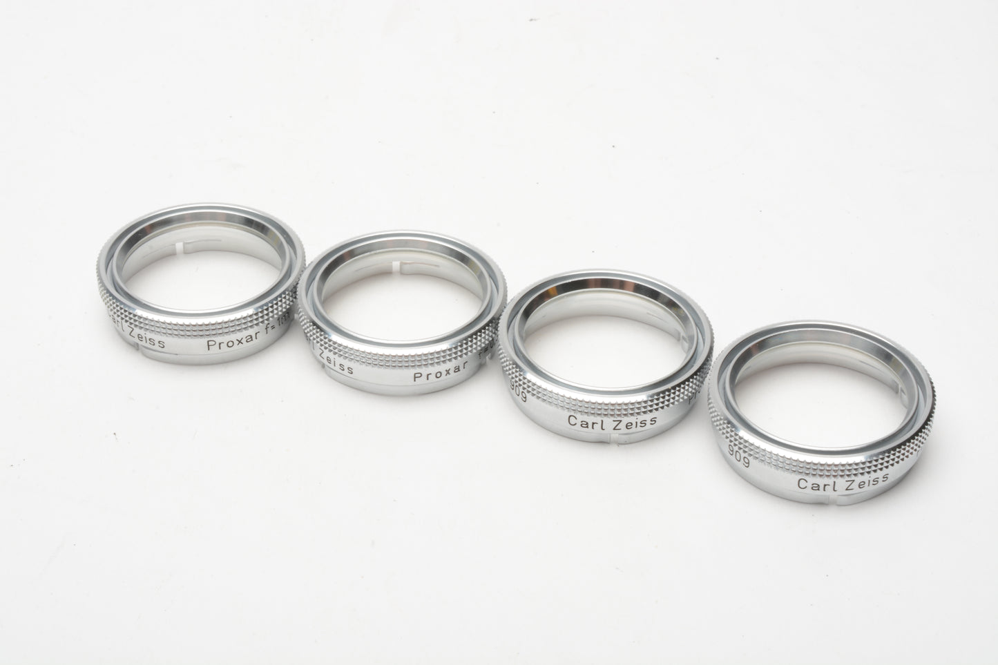 4X Zeiss Ikon Close-Up Lens Set Proxar f=0.2m f=0.3m f=0.5m f=1m A28.5mm in case