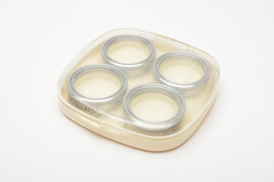 4X Zeiss Ikon Close-Up Lens Set Proxar f=0.2m f=0.3m f=0.5m f=1m A28.5mm in case