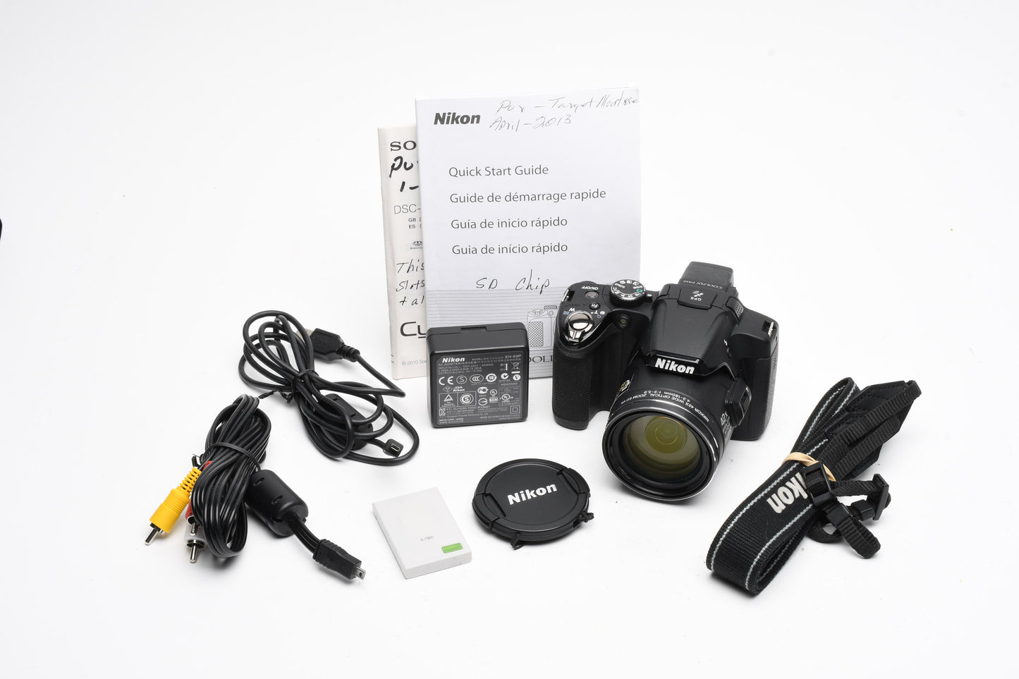 Nikon Coolpix P510 16.1MP Digital Point&Shoot bundle w/batt, manual, Great!