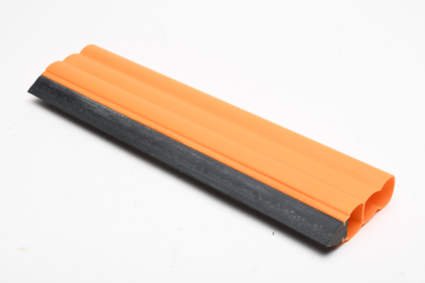 12" x 3.5" Darkroom Print Squeegee - Black Rubber and Orange Plastic