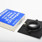 8022 Beseler 4"x4" Lens Board w/ Recession For 23C, 45M, CB7- 39mm Opening, New