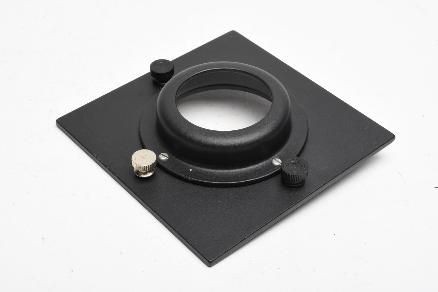 8022 Beseler 4"x4" Lens Board w/ Recession For 23C, 45M, CB7- 39mm Opening, New