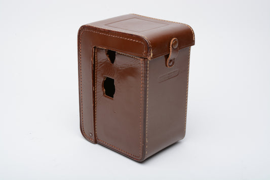 Rollei Magic leather brown case for TLR, nice & clean