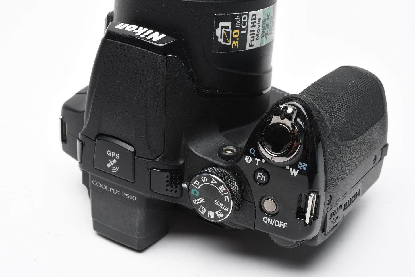 Nikon Coolpix P510 16.1MP Digital Point&Shoot bundle w/batt, manual, Great!