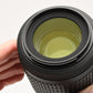 Nikon AFS Nikkor 55-200mm F4-5.6G ED DX VR zoom lens, caps, hood, pouch, Mint-