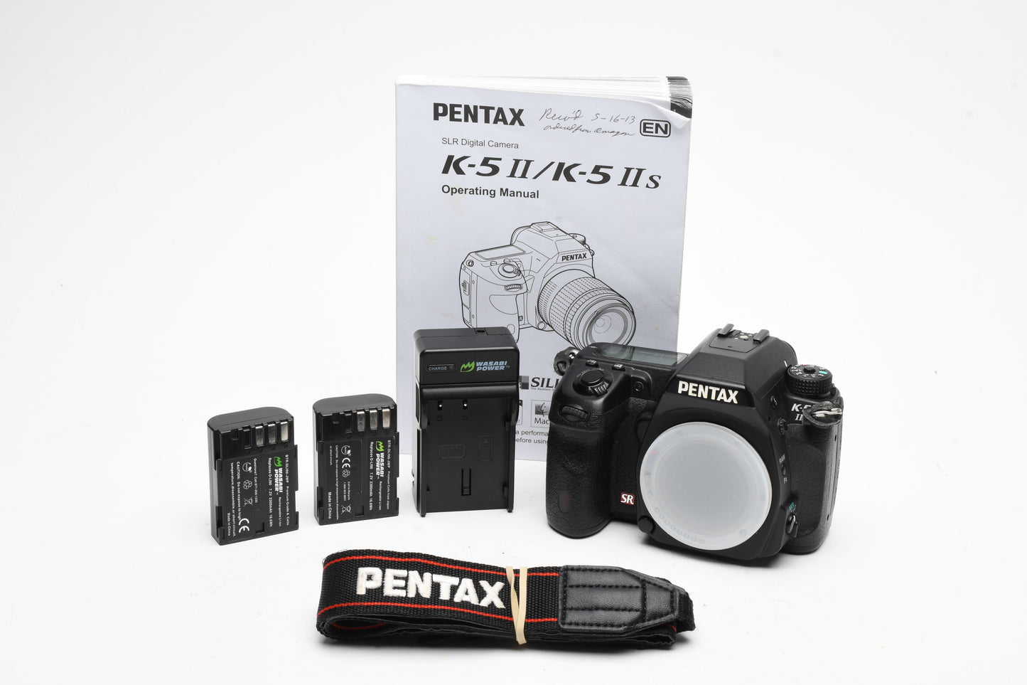 Pentax K5 II DSLR Body, Only 7392 Acts, 2Batts, charger, manual, Tested