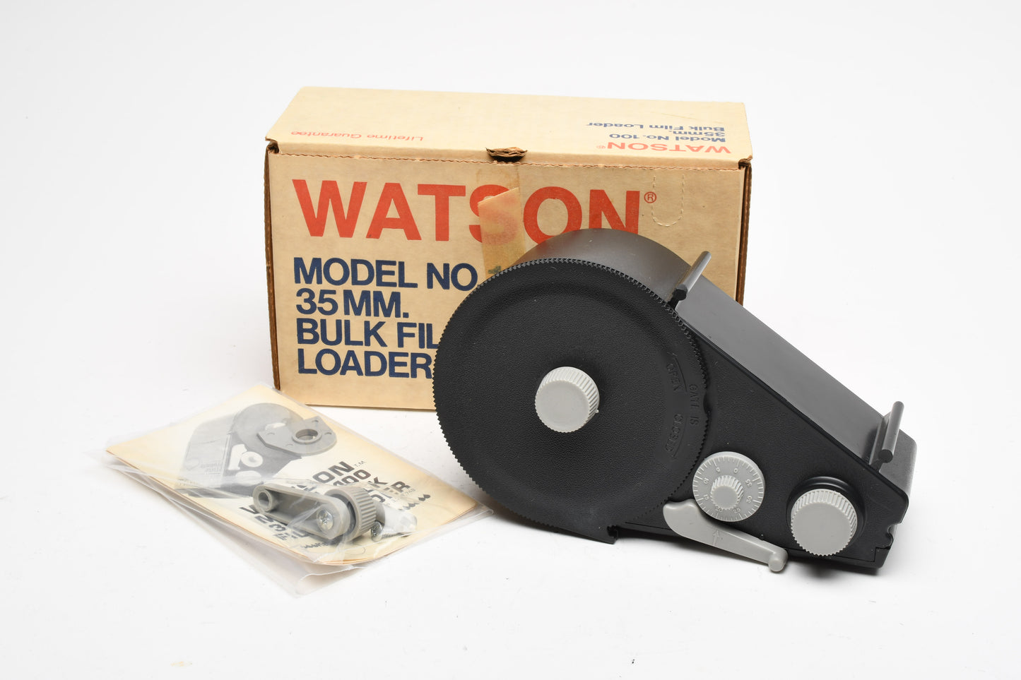 Watson 100 Bulk Film Loader for 35mm film, New! Boxed