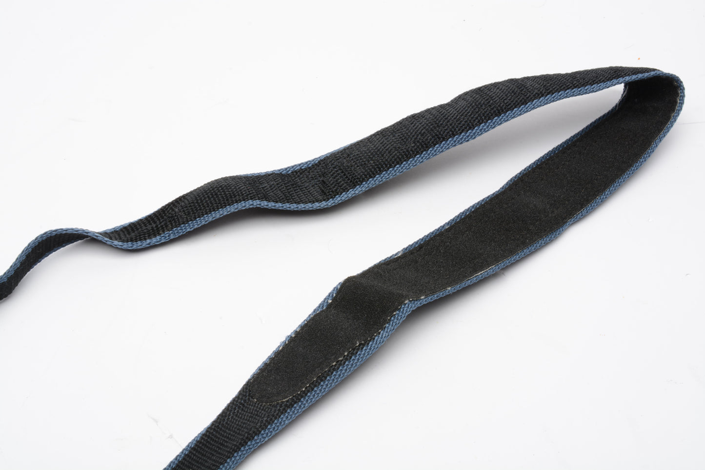 Mamiya 1.5" camera strap, blue/black fabric, genuine Mamiya