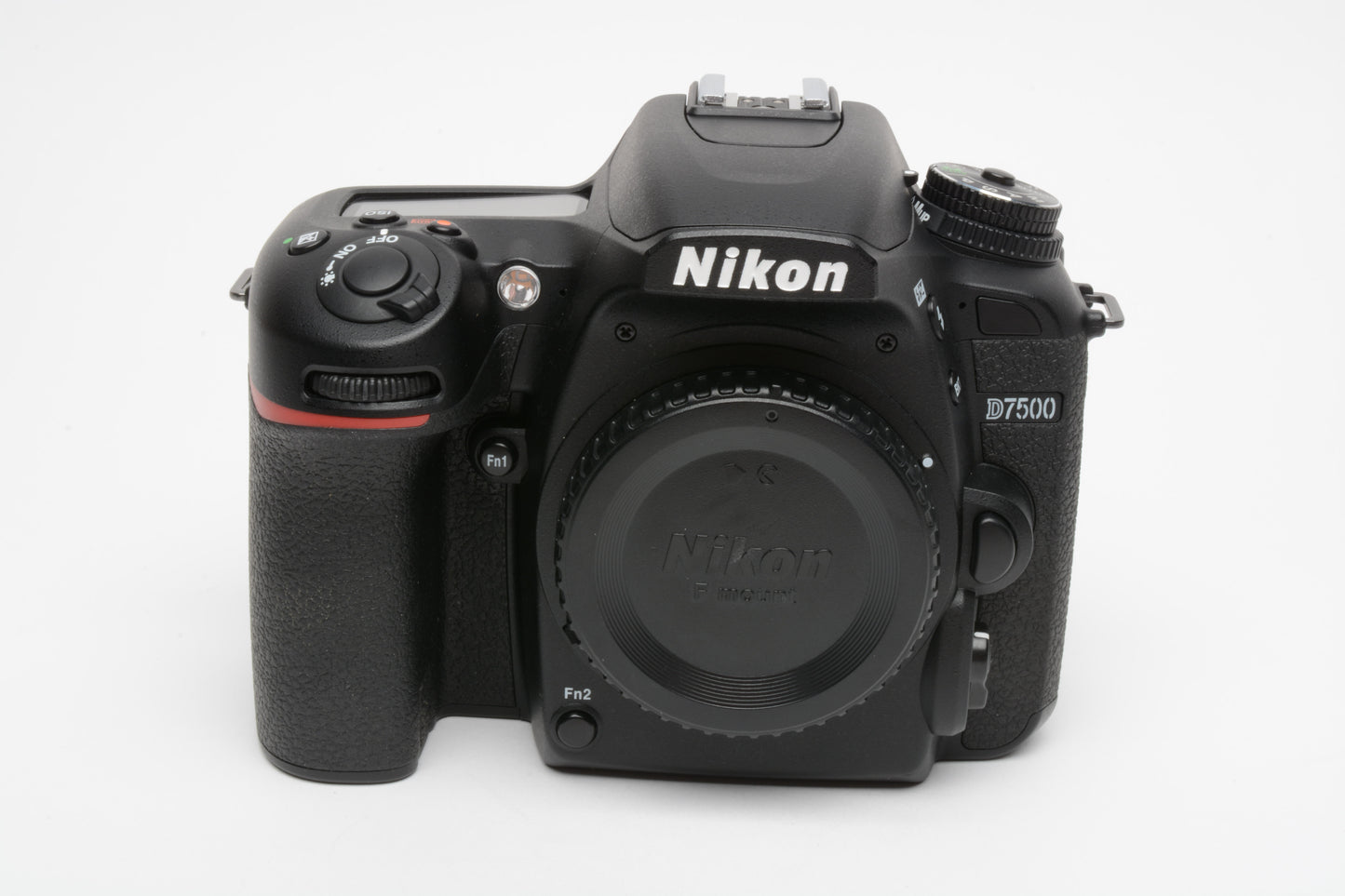 Nikon D7500 DSLR Body w/batt., charger, strap, Only 12K Acts!