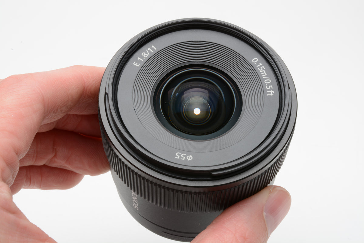 Sony 11mm f1.8 SEL11F18 wide lens, very clean and sharp