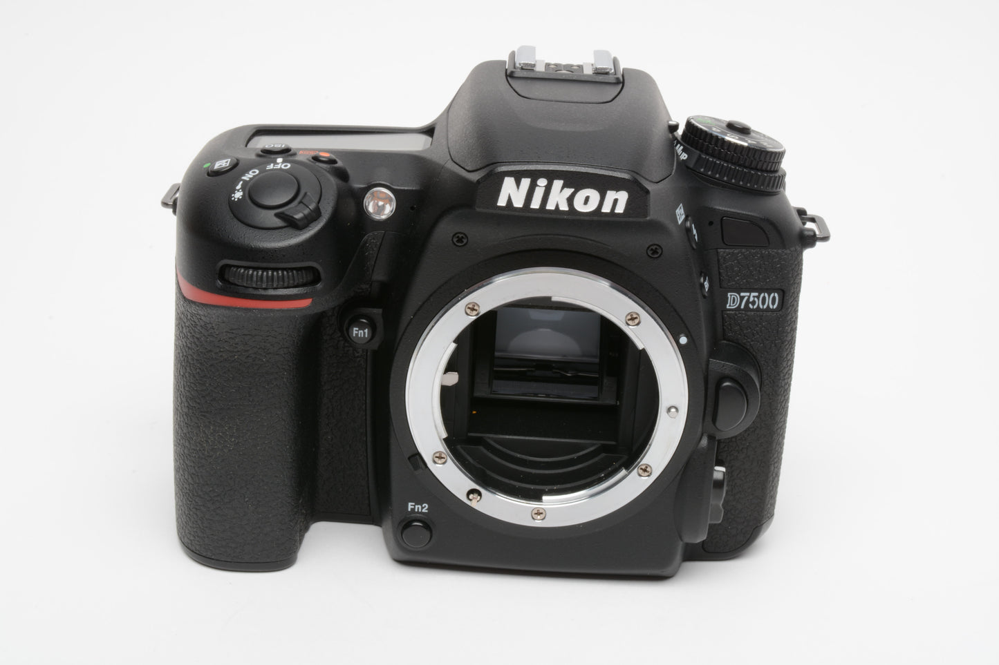 Nikon D7500 DSLR Body w/batt., charger, strap, Only 12K Acts!