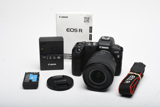 Canon EOS R Mirrorless w/ RF 24-105mm F4-7.1 IS STM lens, ≤2000 Acts!!