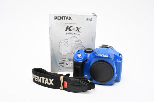 Pentax KX Blue DSLR Body, Only 6907 Acts, manual, Tested