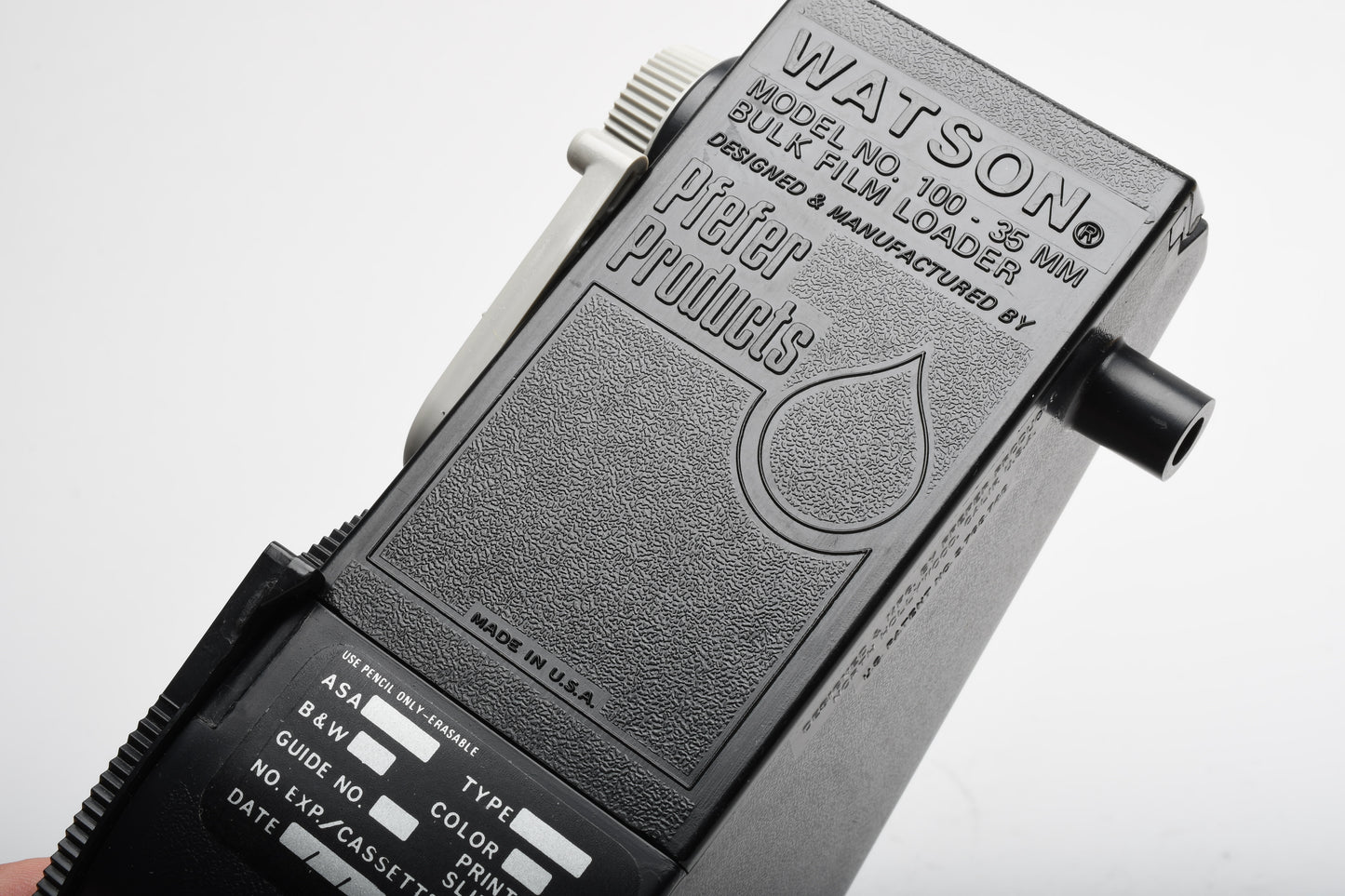 Watson 100 Bulk Film Loader for 35mm film, New! Boxed