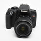 Canon EOS Rebel T6i DSLR w/18-55mm IS II, batt+charger 10,555 Acts, Nice
