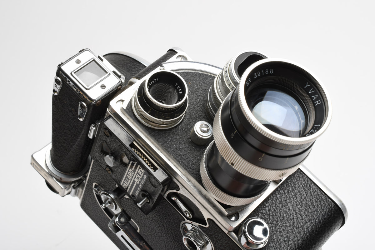 Bolex Paillard H16 16mm Camera, 3X lenses, accessories, tested, Great!