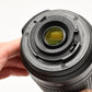 Nikon AFS Nikkor 55-200mm F4-5.6G ED DX VR zoom lens, caps, UV, clean!
