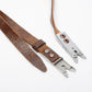 Rollei original thin leather camera strap w/crocodile metal clips