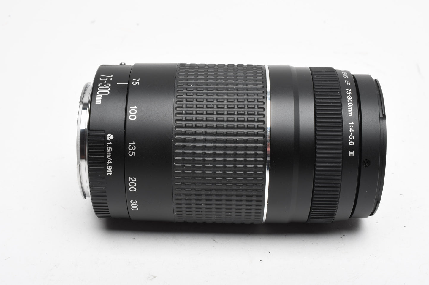 Canon EF 75-300mm f4-5.6 III Telephoto zoom lens, caps, Very Clean!