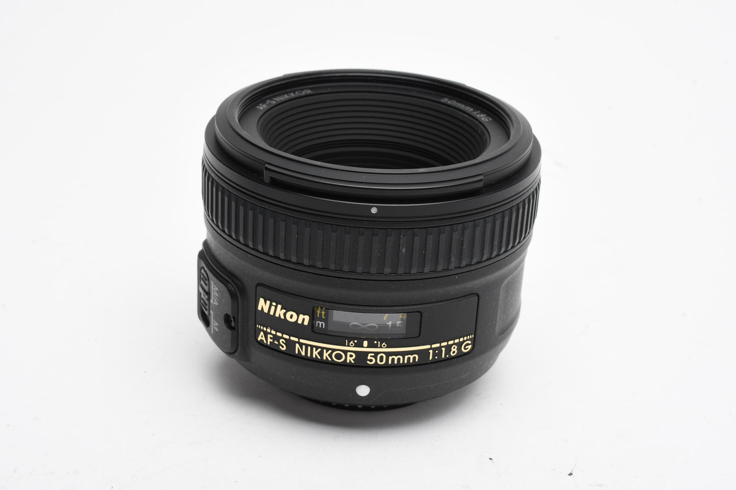 Nikon Nikkor AF-S 50mm f1.8G prime lens, caps, very clean