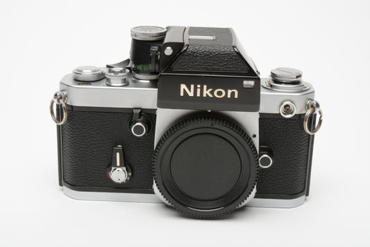 Nikon F2 35mm SLR body w/DP-1 finder, very clean & accurate, Excellent++