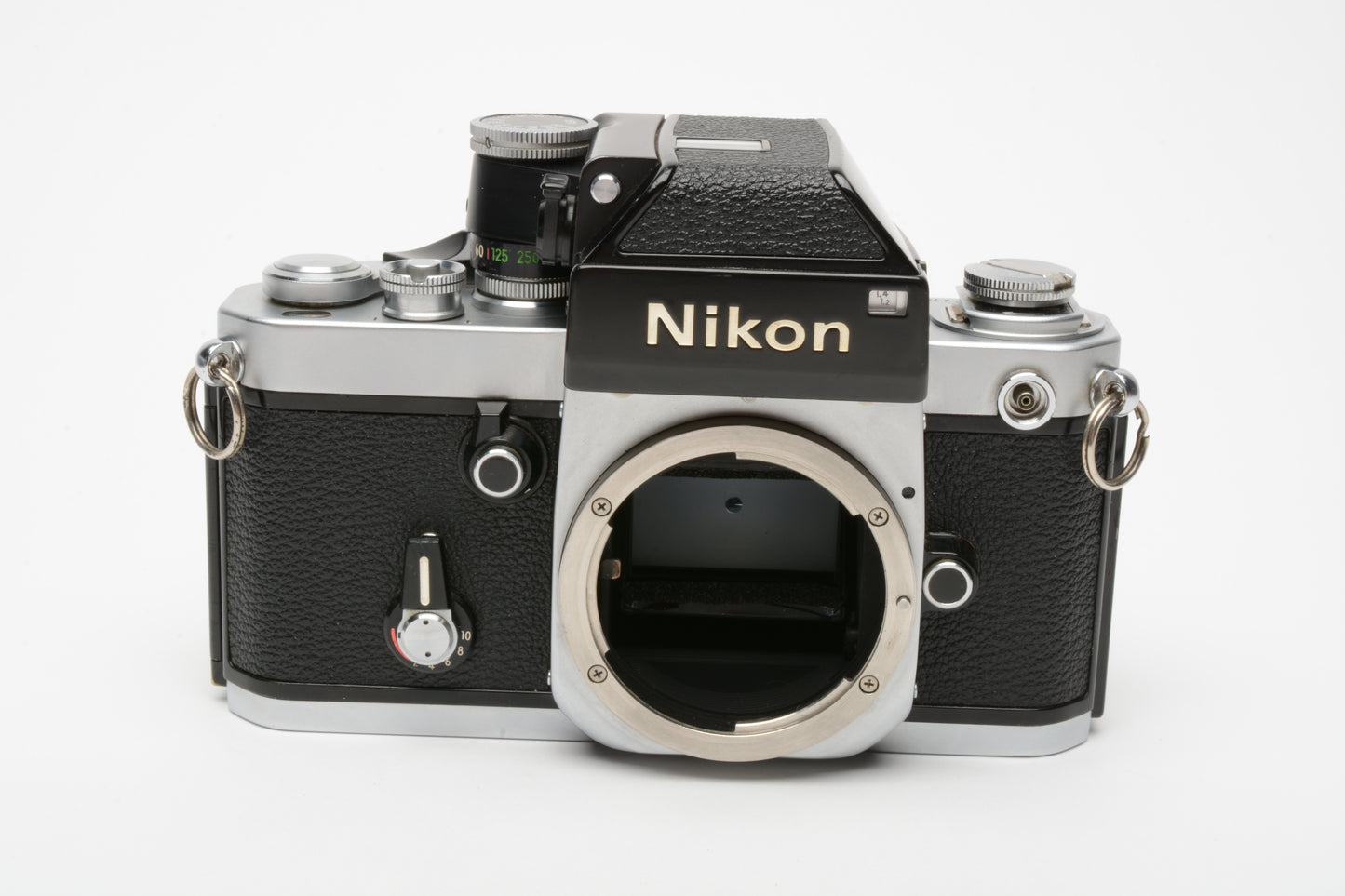 Nikon F2 35mm SLR body w/DP-1 finder, very clean & accurate, Excellent++