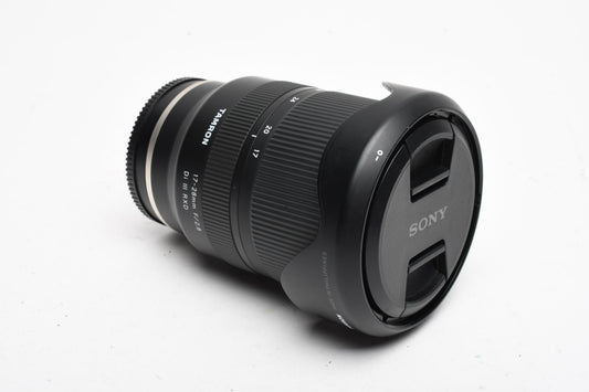 Tamron 17-28mm f2.8 Di III RXD lens, Hood, Sony E-mount, USA Version, Mint-
