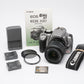 Canon Digital Rebel XT 8MP DSLR w/18-55mm F3.5-5.6 II, 2batts+charger+UV+manual