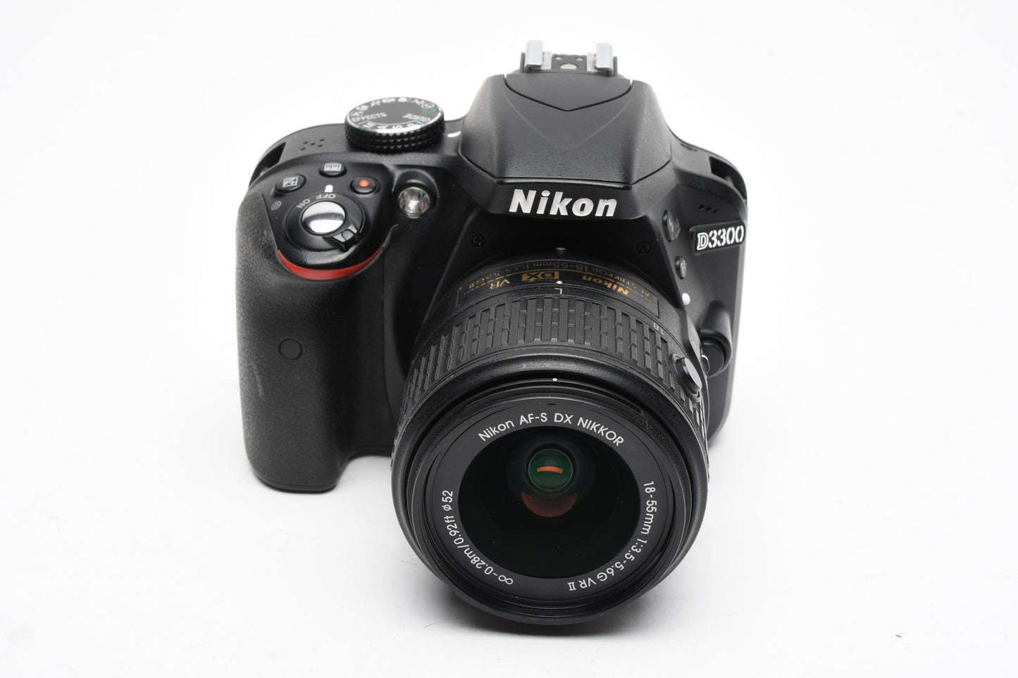 Nikon D3300 DSLR w/18-55mm zoom Batt, charger, strap, Only 9092 Acts