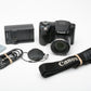 Canon PowerShot SX510 HS digital Point&Shoot camera, batt+charger+strap