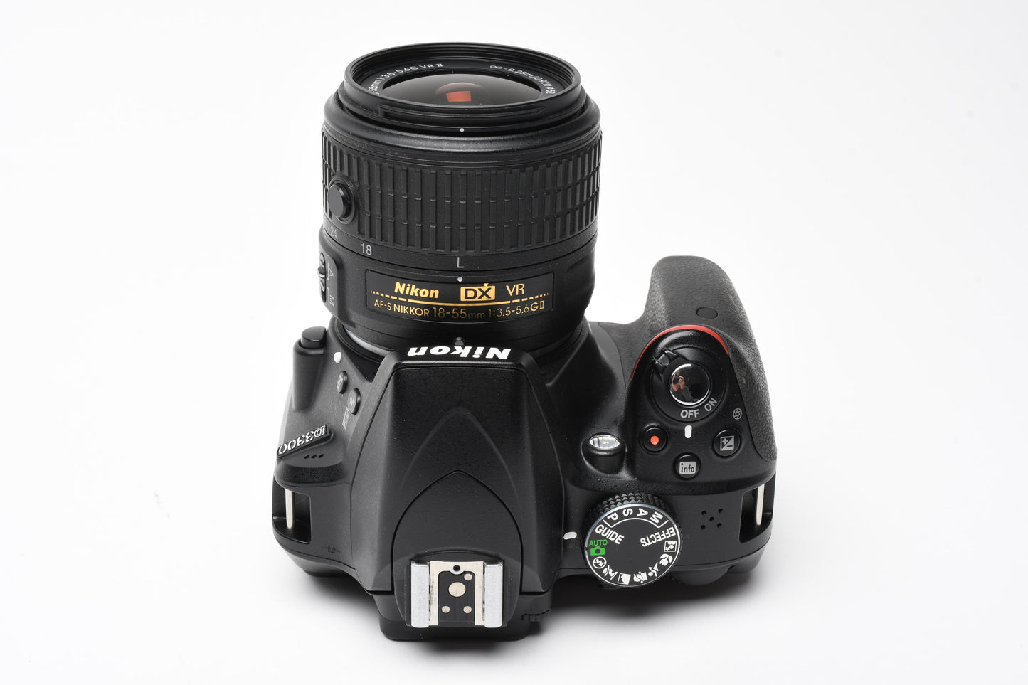 Nikon D3300 DSLR w/18-55mm zoom Batt, charger, strap, Only 9092 Acts