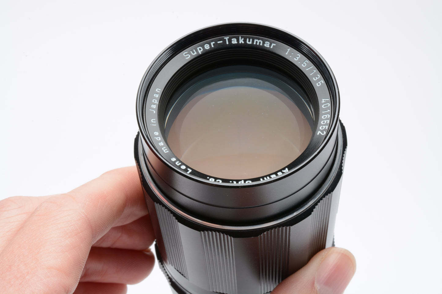 Pentax Super Takumar 135mm f3.5 M42 Mount lens, caps, B+W UV, Clean!