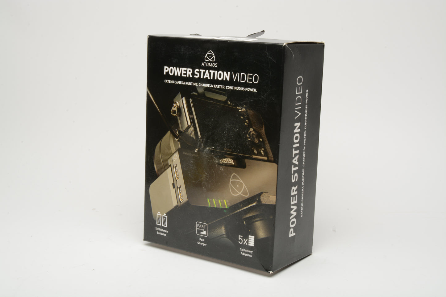 Atomos Power Station Video Dual Battery System w/4Batts, AC/DC charging bundle