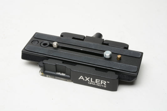 Axler QRA-501S quick release adapter w/long 5.5" QR plate, Clean