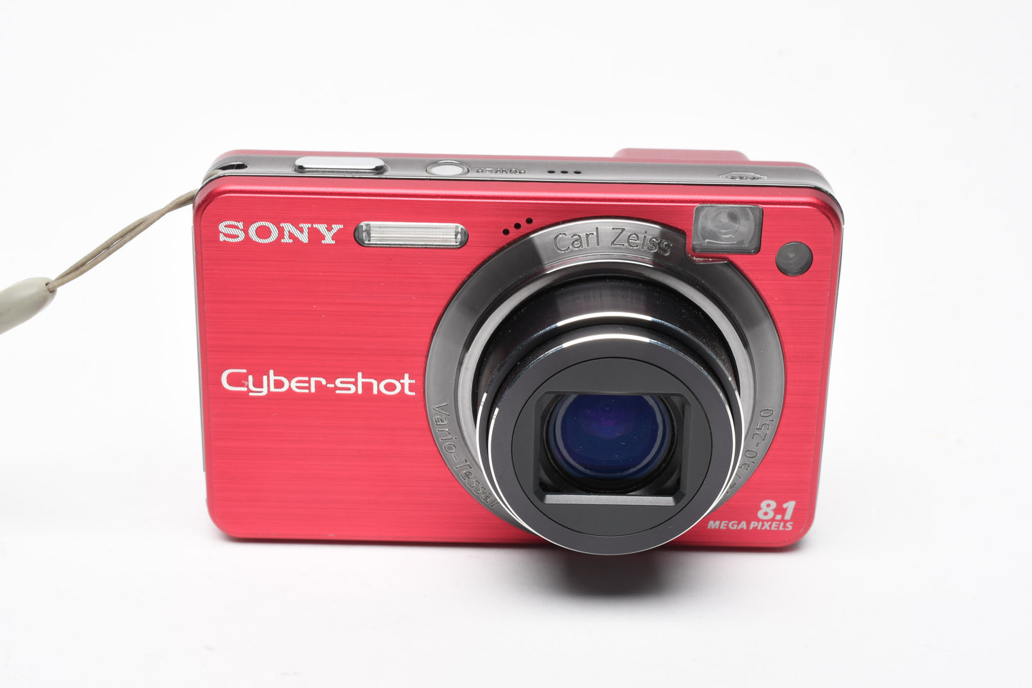 Sony DSC-W150 8.1MP Digital Point&Shoot camera (Red) case+batt+charger+card