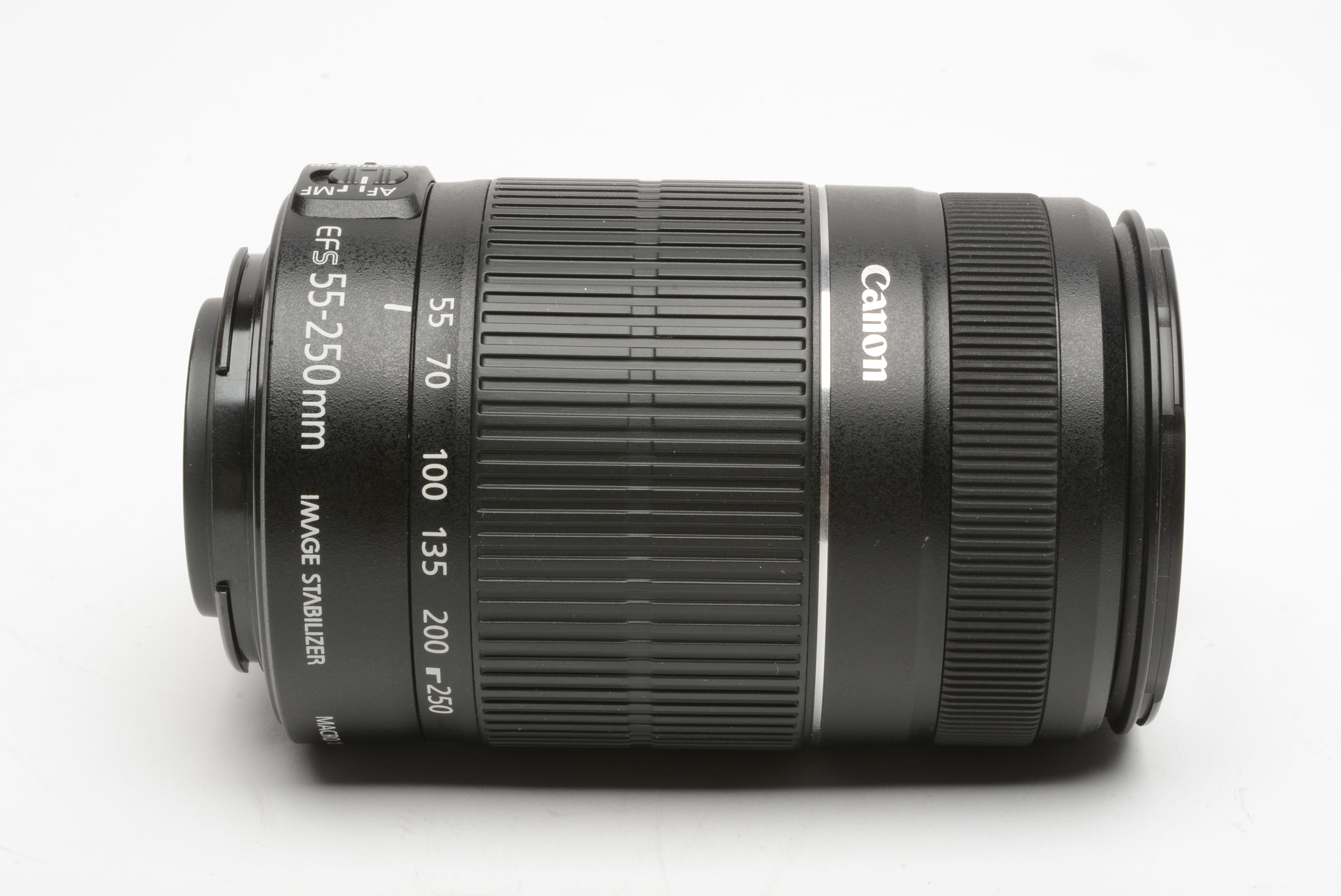 Canon EF-S 55-250mm f4-5.6 IS II zoom lens, caps, very clean