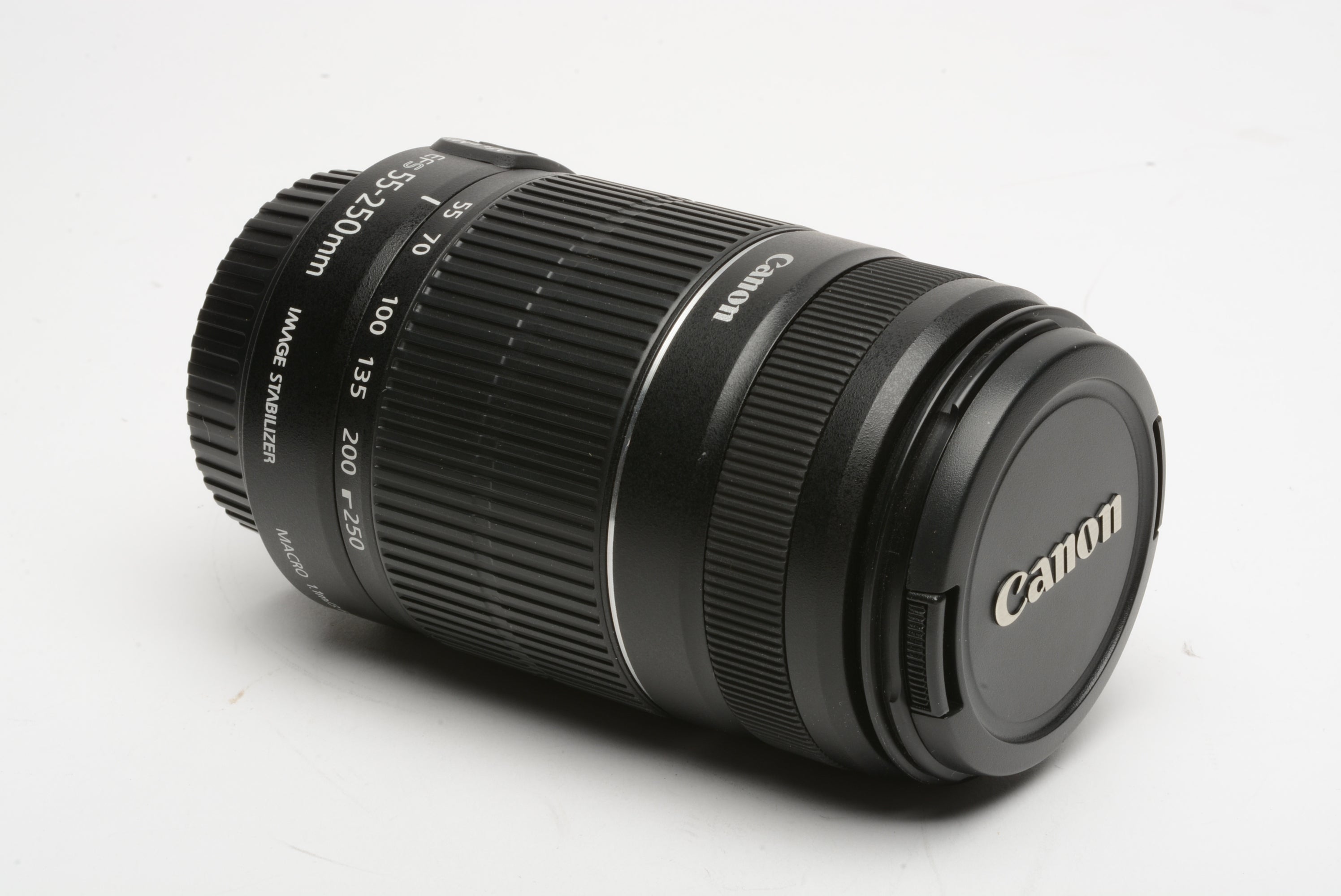 Canon EF-S 55-250mm f4-5.6 IS II zoom lens, caps, very clean