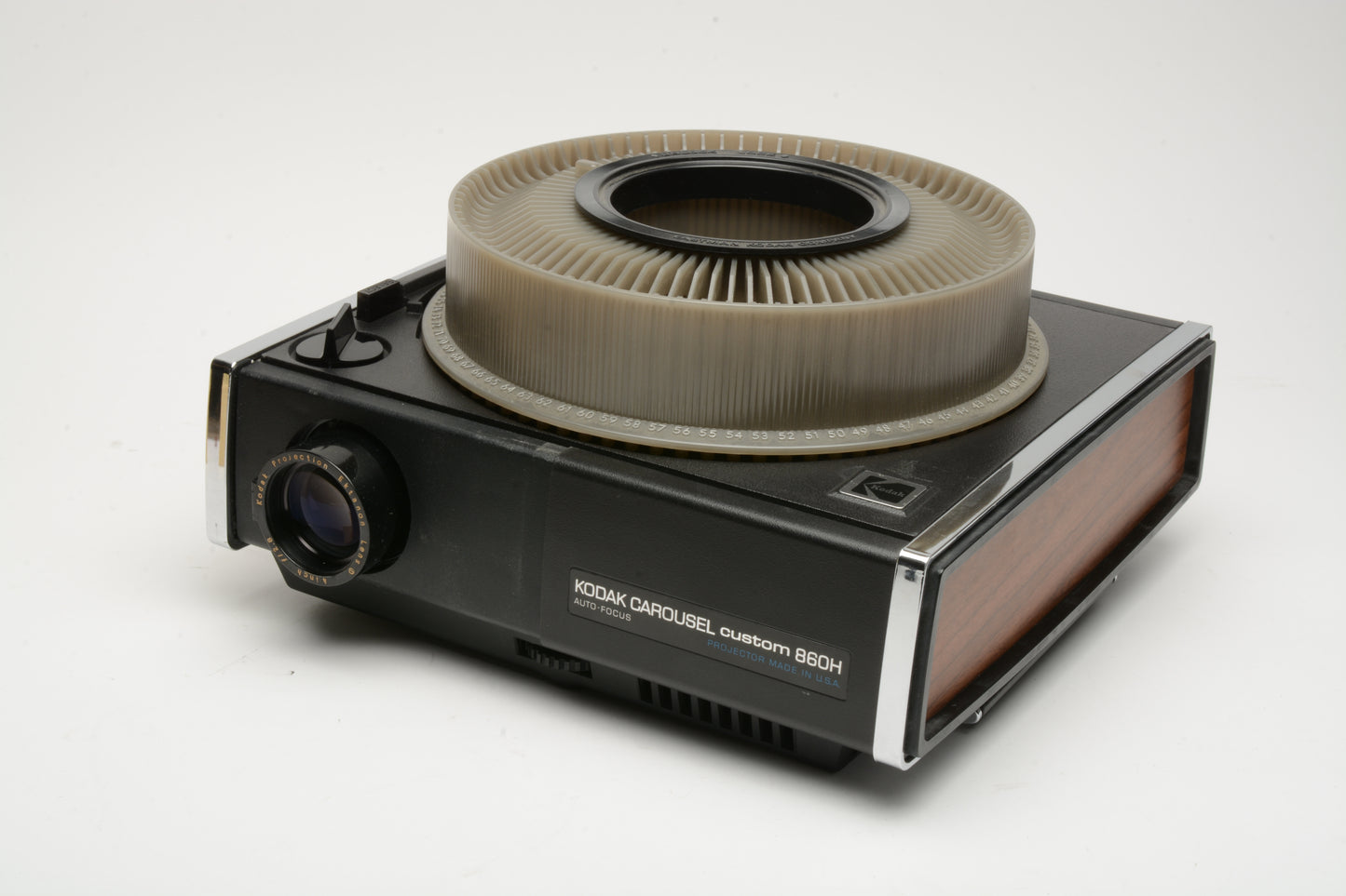 Kodak Carousel Custom 860H 35mm Slide projector, lens, tested, great!
