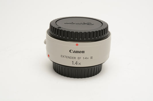 Canon EF 1.4X III extender, caps, Mint- Barely used