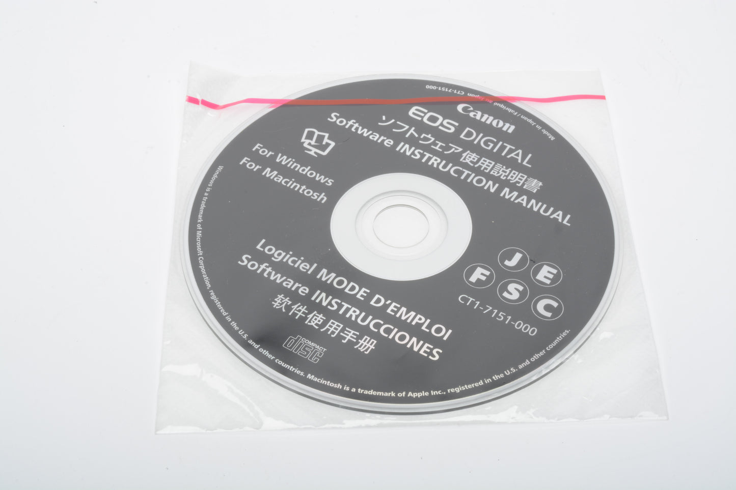 Canon EOS Digital Software Instruction Manual CT1-7151-000