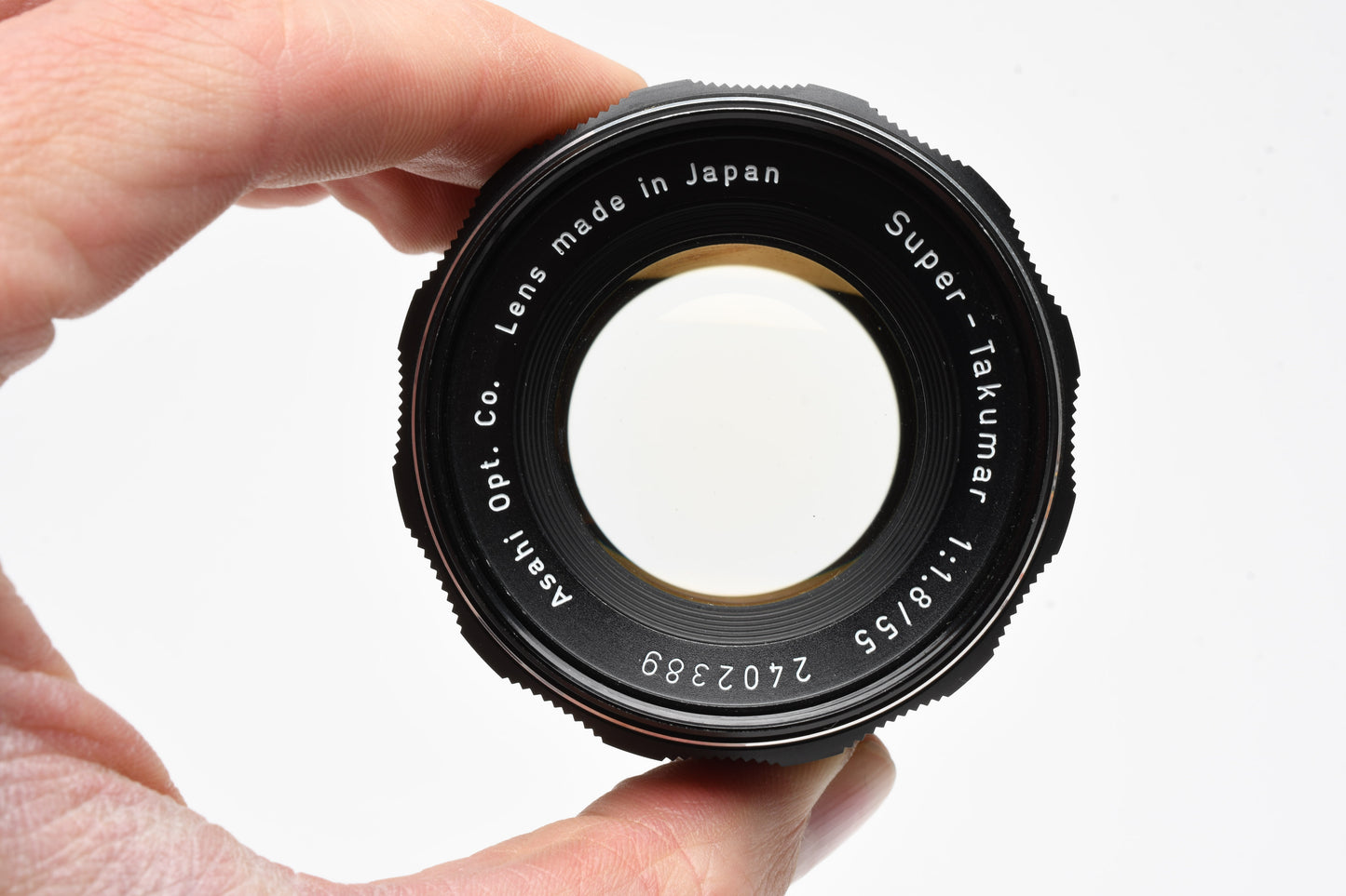 Pentax Super-Takumar 55mm f1.8 M42 mount lens, caps, clean! Mint-