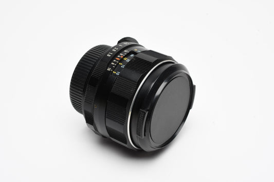 Pentax Super-Takumar 55mm f1.8 M42 mount lens, caps, clean! Mint-