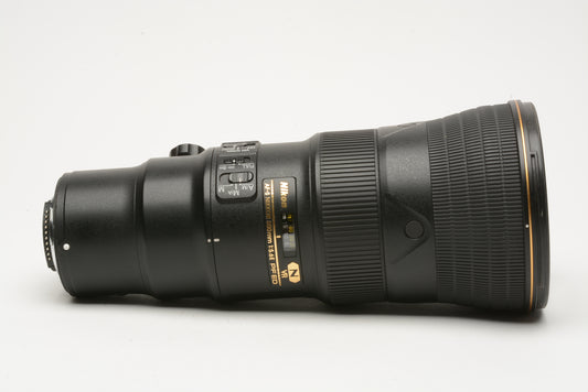Nikon AF-S Nikkor 500mm f5.6E PF ED VR Lens, RRS LCF-11 tripod foot, boxed, USA