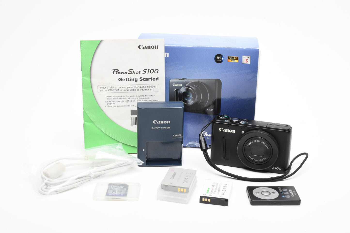 Canon PowerShot S100 IS 12.1MP Digital Point&Shoot Camera (Black), Good!