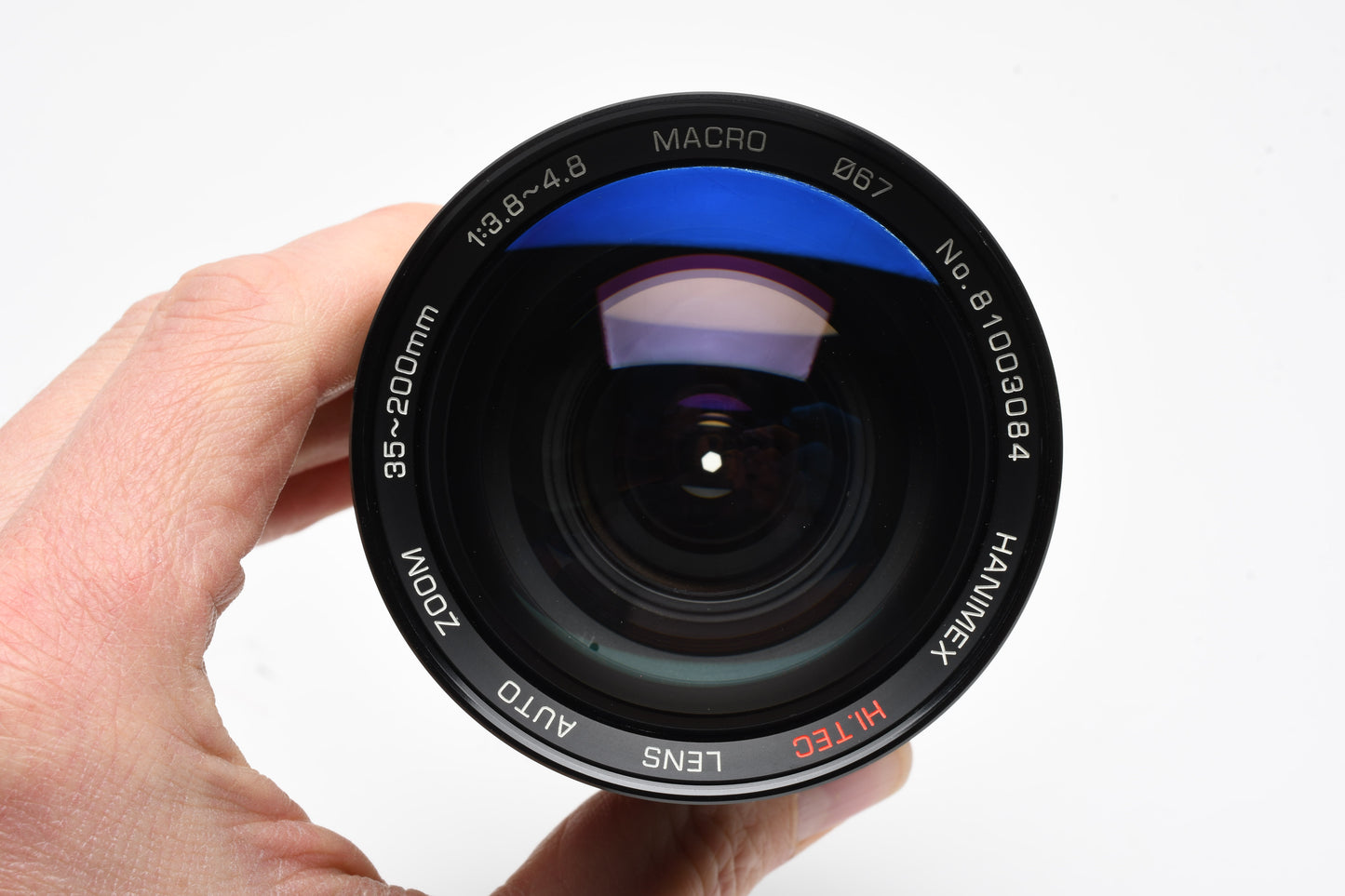 Hanimex Hi TEC 35-200mm f3.8-4.8 wide zoom lens, Minolta Mount + Pouch