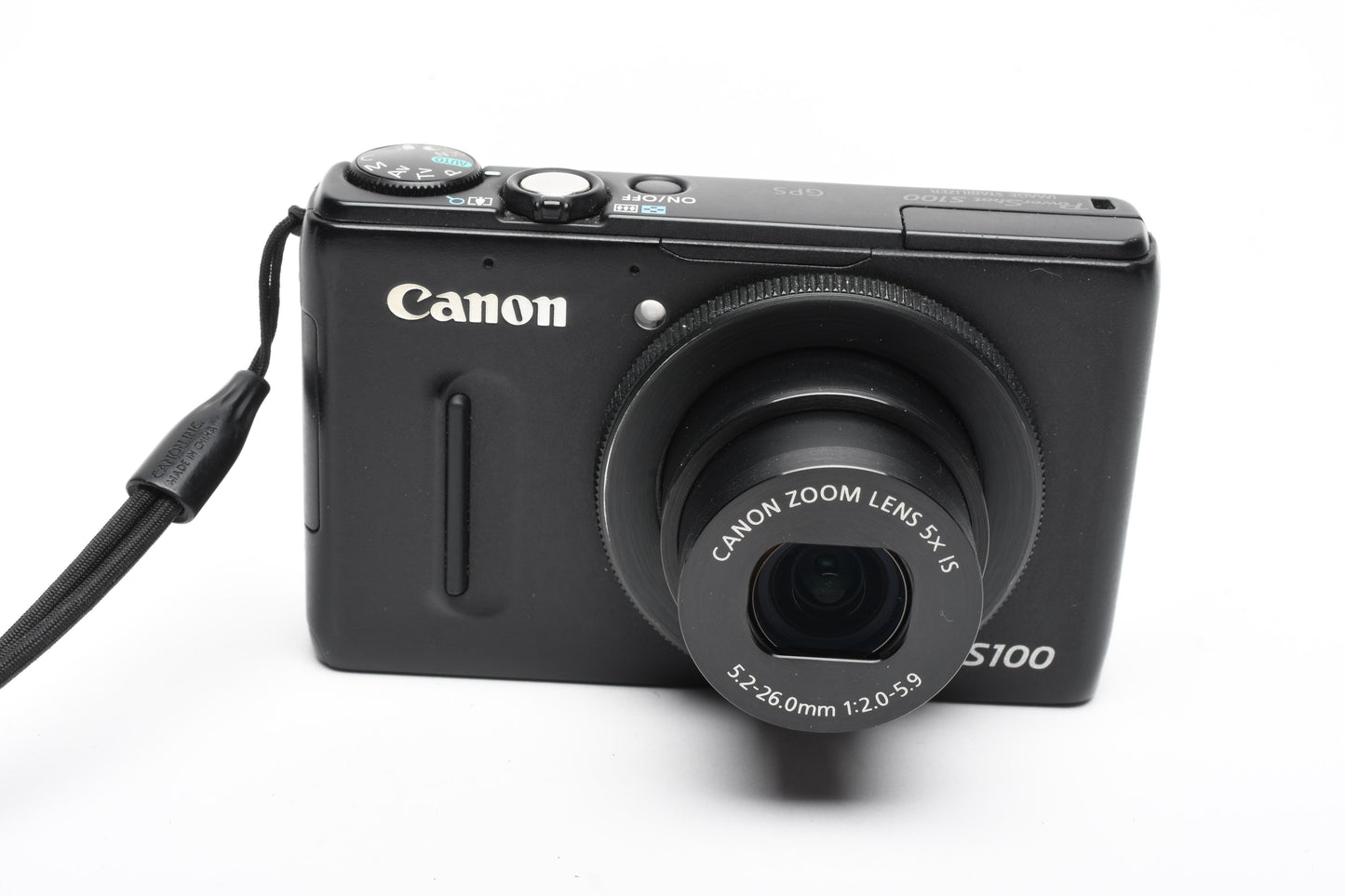 Canon PowerShot S100 IS 12.1MP Digital Point&Shoot Camera (Black), Good!