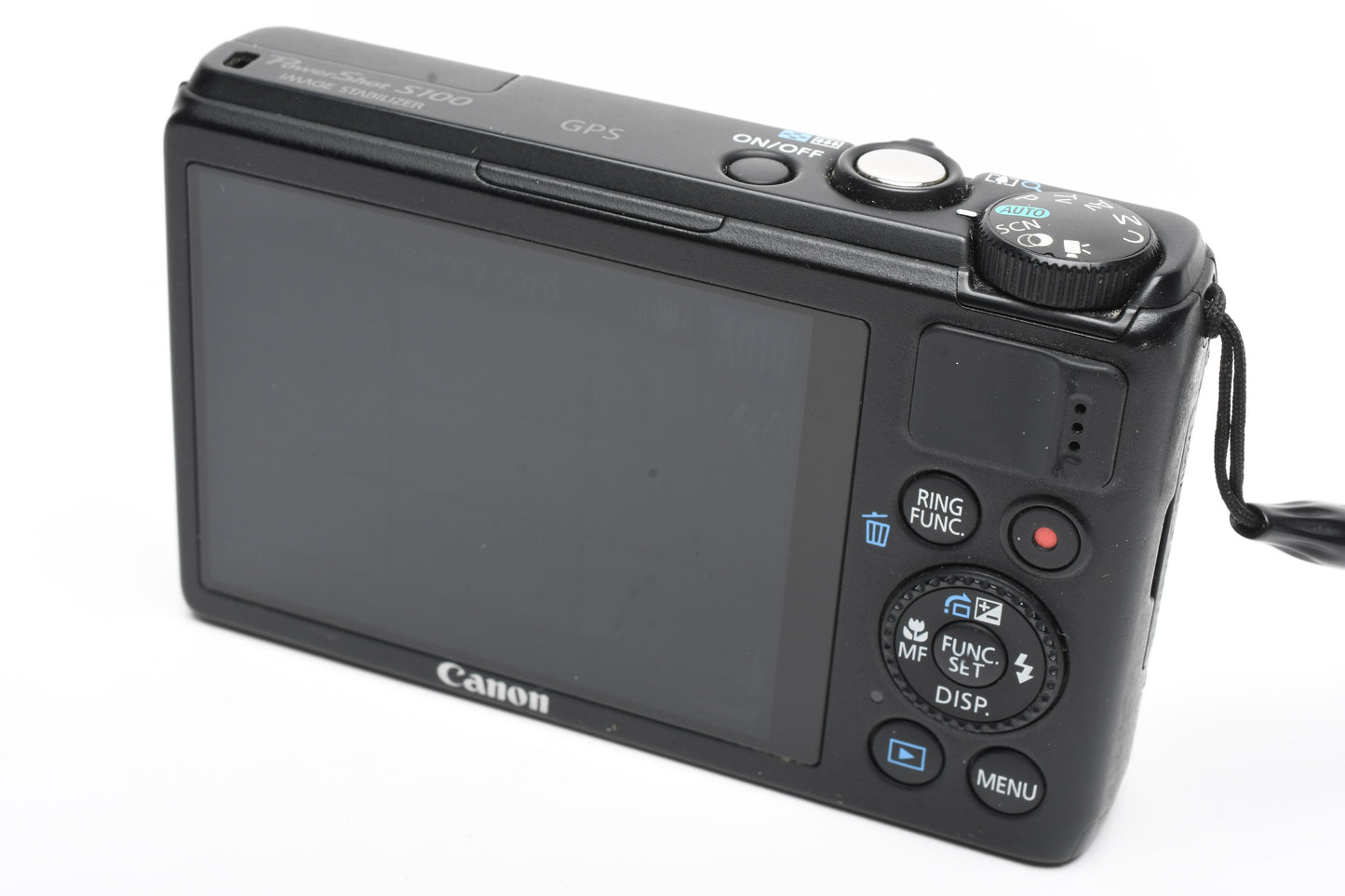 Canon PowerShot S100 IS 12.1MP Digital Point&Shoot Camera (Black), Good!