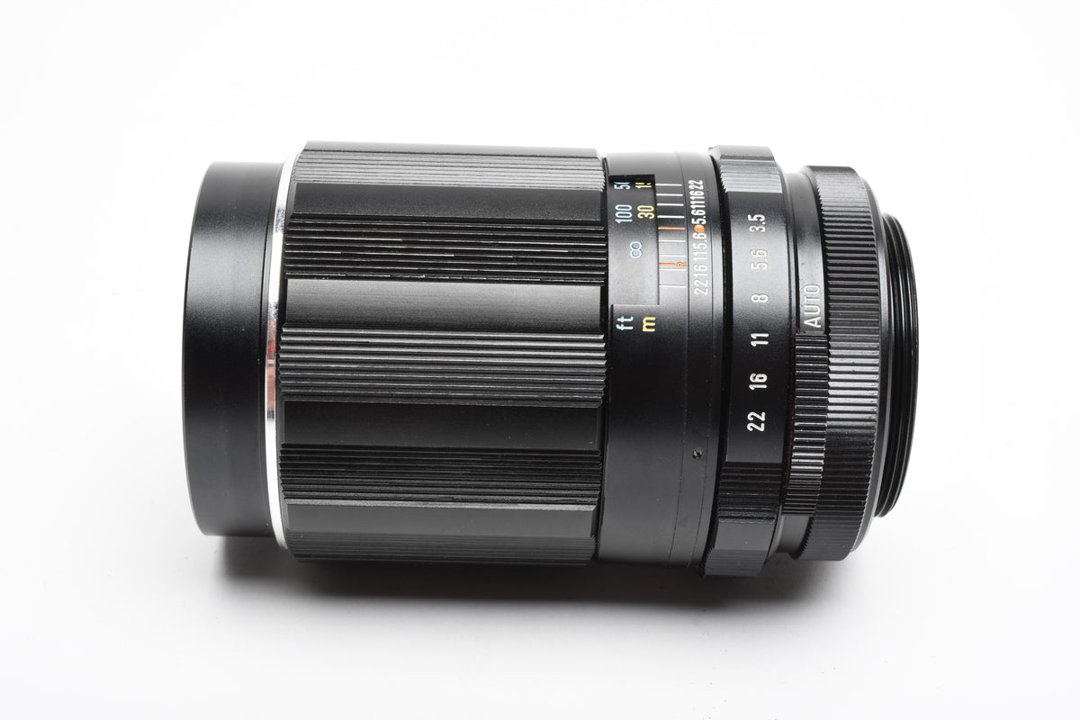 Pentax Super MC Takumar 135mm f3.5 M42 Mount lens, case, hood, caps, Mint-