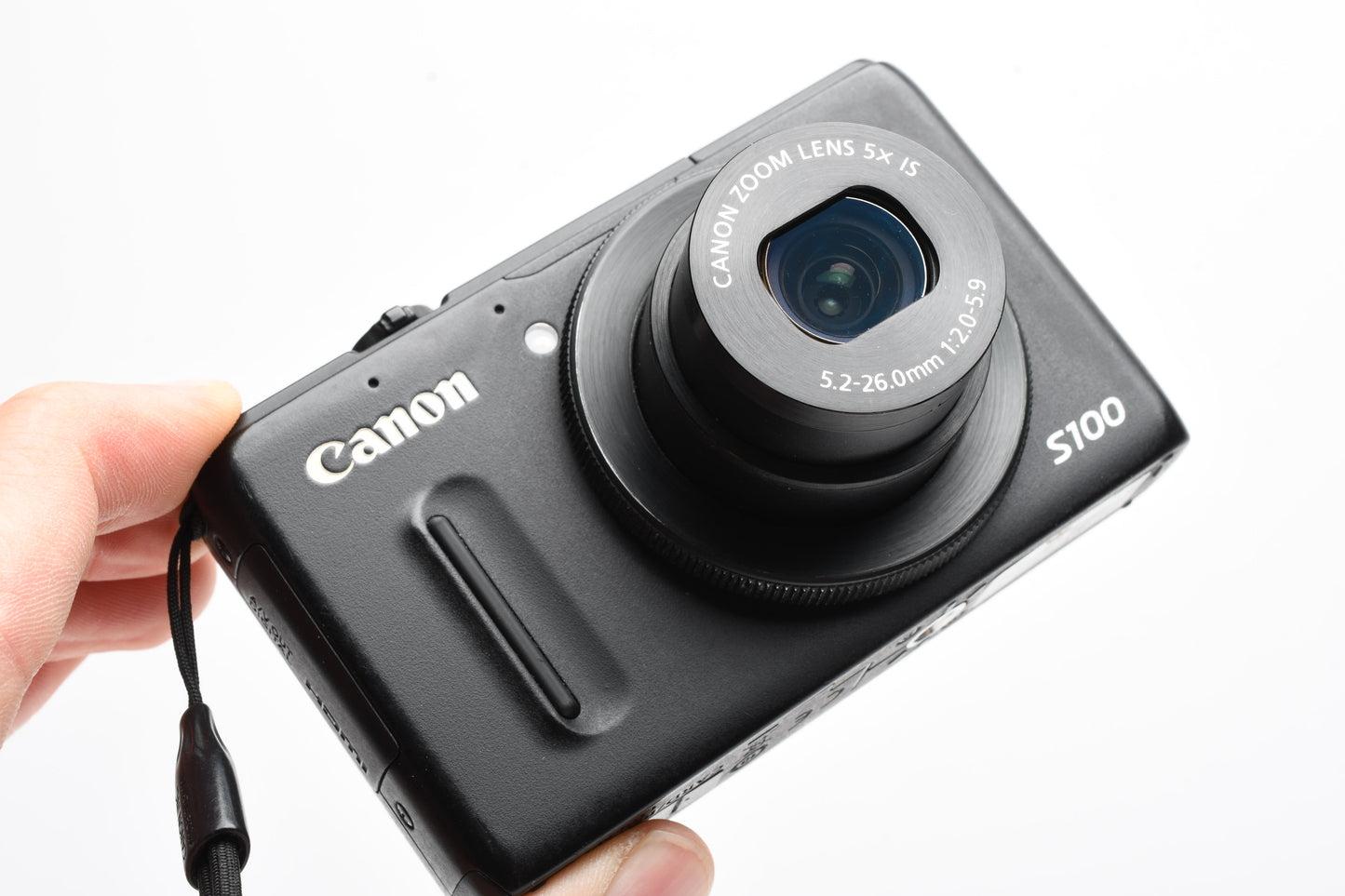 Canon PowerShot S100 IS 12.1MP Digital Point&Shoot Camera (Black), Good!