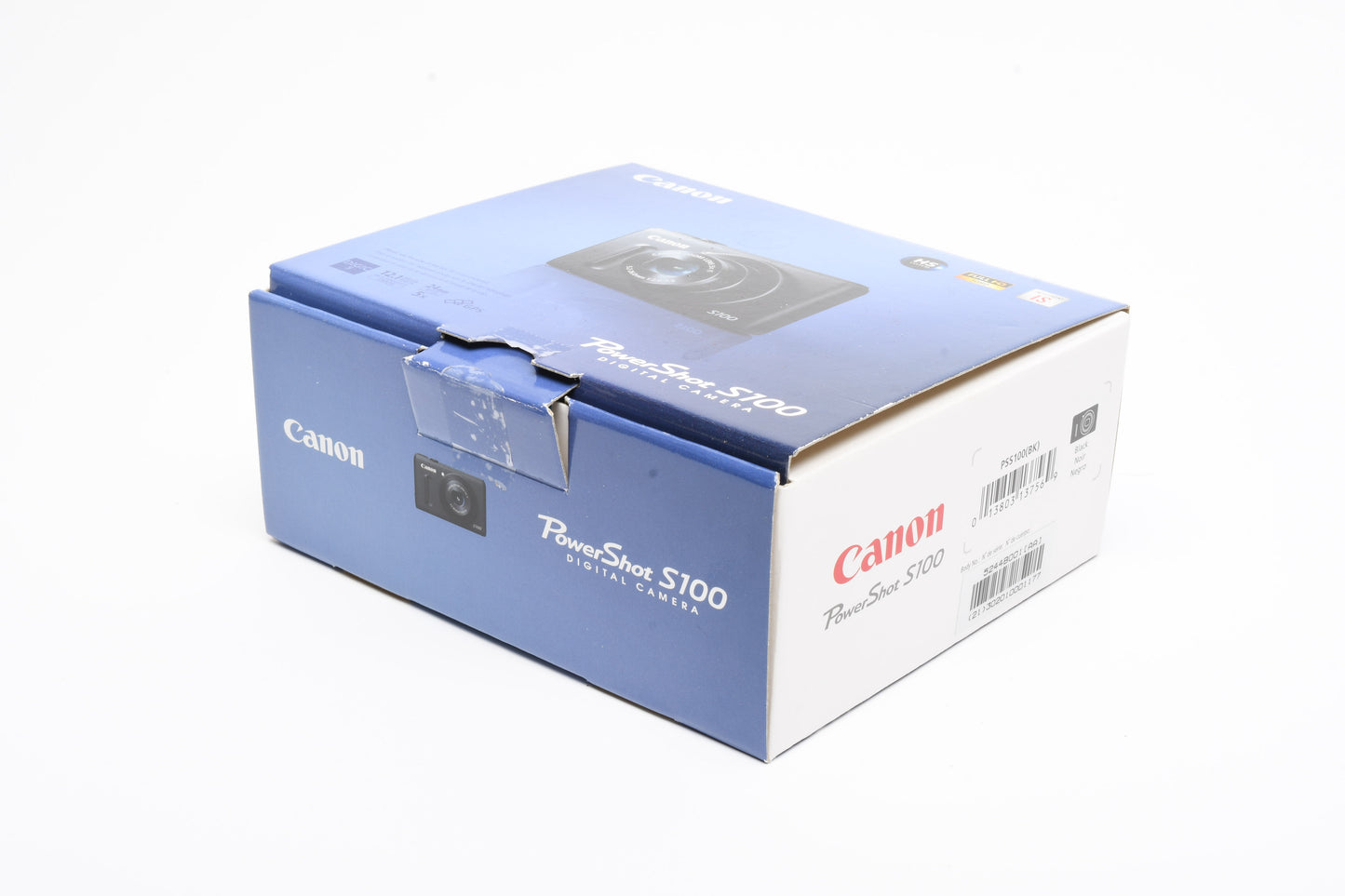 Canon PowerShot S100 IS 12.1MP Digital Point&Shoot Camera (Black), Good!